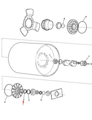  Steel wheel flange oil seal part number 4700167023