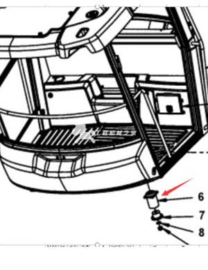 Part number 4700374606 for the driver's cab foot rest