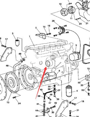  Diesel engine assembly part number 4700391608