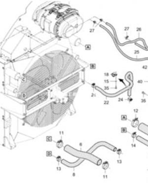  Turbocharger to intercooler intake pipe part number 4812030438