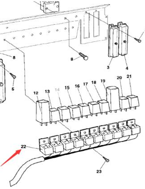 Relay holder part number 357562