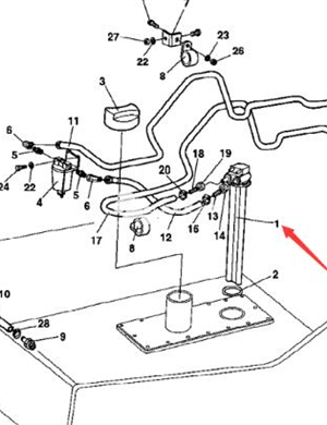 Diesel float part number 386058