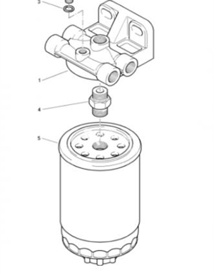 Oil water separator filter element suitable for BW120AD-4 part number 05821330 