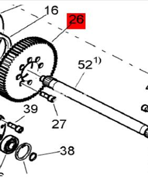 Intermediate vibration body gear part number 58010308 