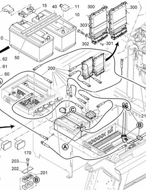  VOGELE1900-3-2100-3	BATTERY COVERING 2055436 