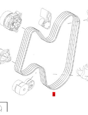 BOMAG engine belt part number 05715360