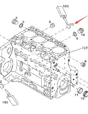 BOMAG bowl plug part number VOE20412745