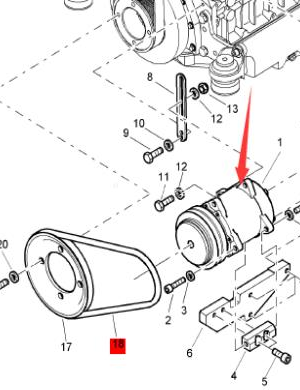 BOMAG air conditioning compressor part number 05050828 