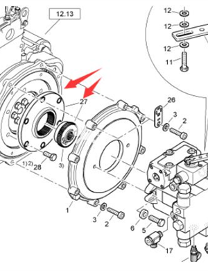 BOMAG disk+gear part number 05615084+05614056