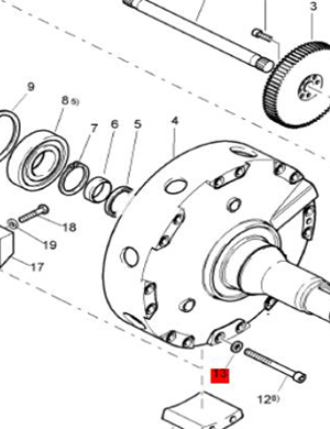 BOMAG fastening bolt gasket part number 08511934