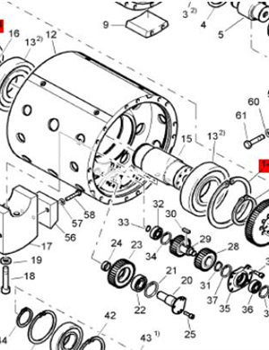 BOMAG internal snap ring part number 09227600 