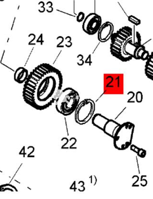 BOMAG intermediate vibration internal snap ring part number 09224000