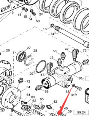   BOMAG vibration motor part number 05802577