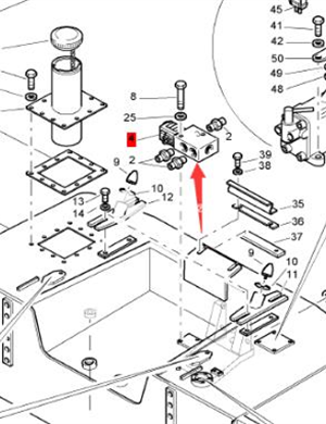 BOMAG solenoid valve assembly part number 05878121