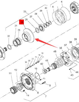  BOMAG shaft support part number 05815988