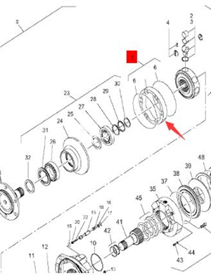 BOMAG walking motor track plate part number 05815980 