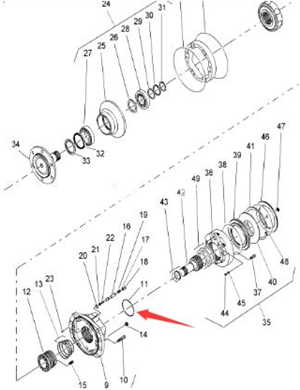 BOMAG sealing ring part number 06221454