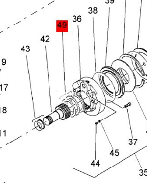 BOMAG walking motor brake pad kit part number 05818350 