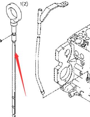 BOMAG oil dipstick part number 05718203