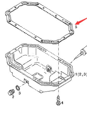 BOMAG oil pan gasket part number 05716211