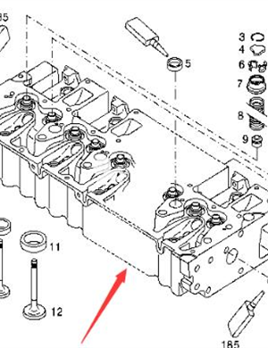 BOMAG cylinder head assembly part number 05718497 