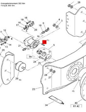 BOMAG fastening bolt part number 07581208