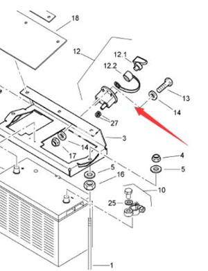 BOMAG battery switch part number 05766866 