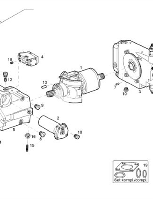 BOMAG walking pump assembly part number 05546921 