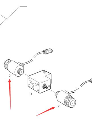 BOMAG vibration pump solenoid valve coil part number 05546940