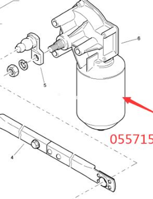 BOMAG front wiper motor part number 05050804 