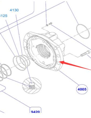 BOMAG walking motor assembly part number 05816234 