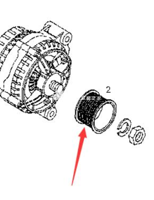 BOMAG generator pulley part number 05720258