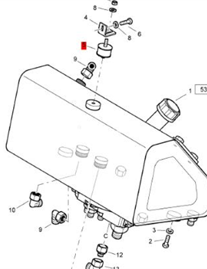  BOMAG fuel tank shock absorber block part number 06115815