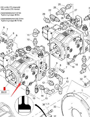 BOMAG walking pump part number 05810120 