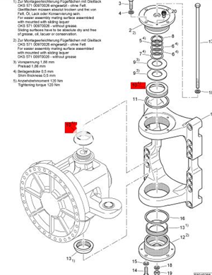 BOMAG intermediate hinge bearing part number 05276111 