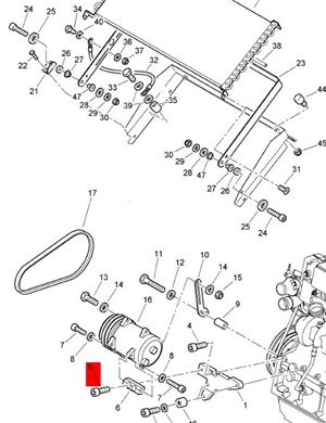 BOMAG fastening bolt part number 07231014