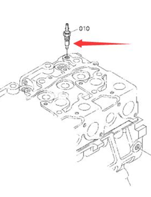 BOMAG engine water temperature sensor part number BW13802