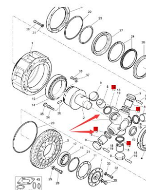 BOMAG rotor motor piston ring part number 05803049