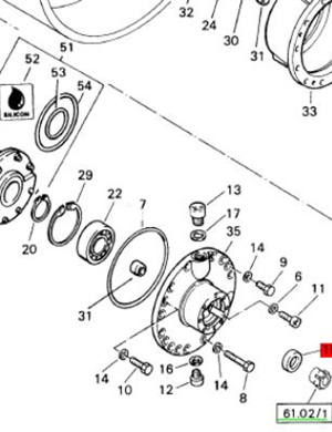  BOMAG oil seal part number 09313317