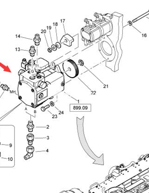  BOMAG walking pump part number 05802638 