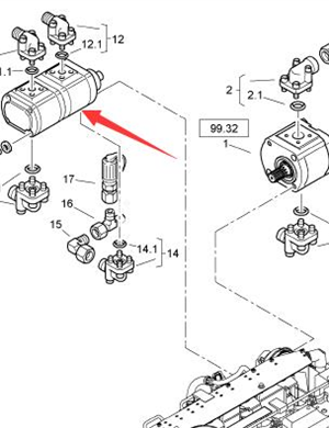 BOMAG dual gear pump part number 05813230