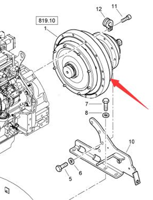 BOMAG milling drum clutch part number 05650131 