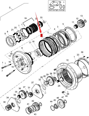  BOMAG reducer floating oil seal part number 05817730