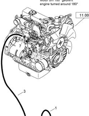 BOMAG diesel engine assembly part number 05701629