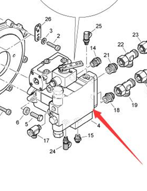  BOMAG walking pump assembly part number 05800944