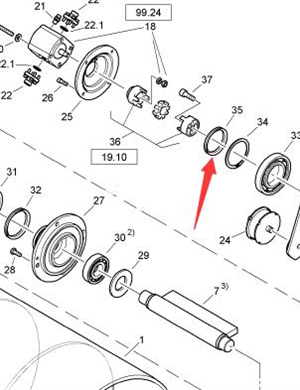  BOMAG Vibration V-Ring Part Number 06235285 