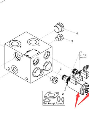 BOMAG vibration solenoid valve part number 05887658