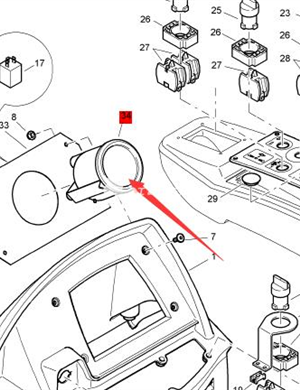 BOMAG monitoring module part number 05750449 