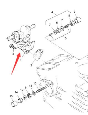 BOMAG oil pump part number 05740279