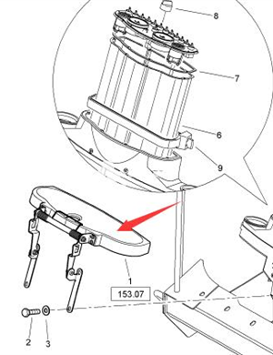 BOMAG instrument cover part number 92001663 